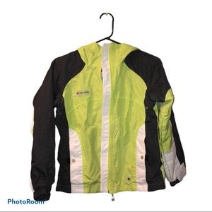 (LAST CHANCE) COLUMBIA• Lime Green Raincoat